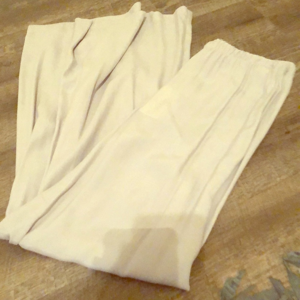 Grey wide leg soft pant